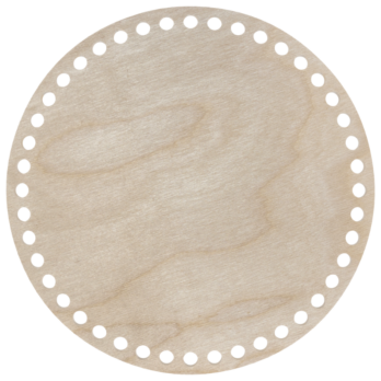 BAZA DNO KOSZYK KOŁO SPÓD OKRĄG ZE SKLEJKI 20CM DO SZNURKA BAWEŁNIANEGO