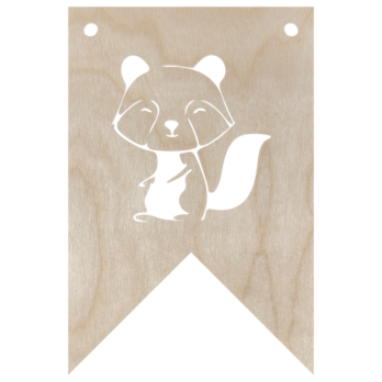 DREWNIANY PROPORCZYK GIRLANDA DO POKOJU DZIECKA DO POWIESZENIA SZOP