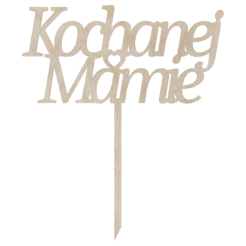 TOPPER NA TORT KOCHANEJ MAMIE DZIEŃ MATKI URODZINY DEKORACJA DO KWIATÓW