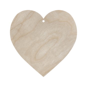 DREWNIANE SERCE ZAWIESZKA SERDUSZKO OZDOBA DECOUPAGE DEKORACJA ŚLUB 10 CM