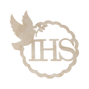 OBRĘCZ CHRZEST ŚWIĘTY GOŁĄB DEKORACJA DEKOR NA ŚCIENĘ OZDOBA DO ZDJĘĆ 15 CM