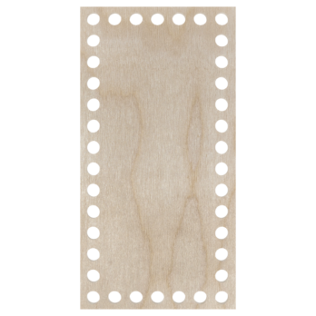 BAZA DO KOSZYKA DNO SPÓD DREWNIANY DO MAKRAMY PROSTOKĄT 20X10 CM