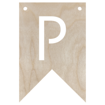 DREWNIANY PROPORCZYK GIRLANDA DO POKOJU DZIECKA LITERKA DO POWIESZENIA P