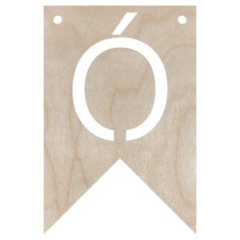 DREWNIANY PROPORCZYK GIRLANDA DO POKOJU DZIECKA LITERKA DO POWIESZENIA Ó