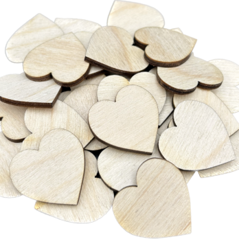 DREWNIANE SERCE SERDUSZKO SERDUSZKA OZDOBA DECOUPAGE DEKORACJA MIŁOŚĆ 3 CM