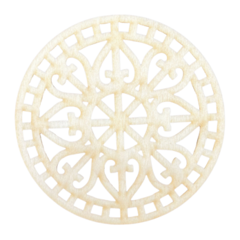 DREWNIANA PODKŁADKA POD KUBEK FILIŻANKĘ SZKLANKĘ ZE SKLEJKI AŻUR