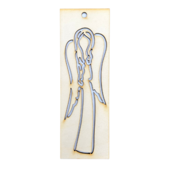 DREWNIANA ZAKŁADKA DO KSIĄŻKI ANIOŁA SKLEJKA DEKOR KSIĄŻKA