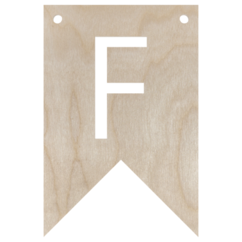 DREWNIANY PROPORCZYK GIRLANDA DO POKOJU DZIECKA LITERKA DO POWIESZENIA F