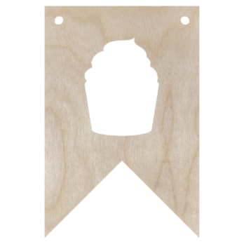 DREWNIANY PROPORCZYK GIRLANDA DO POKOJU DZIECKA DO POWIESZENIA BABECZKA