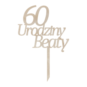 TOPPER NA TORT NA URODZINY DEKORACJA TOPER 18 30 40 50 IMIĘ DOWOLNY NAPIS