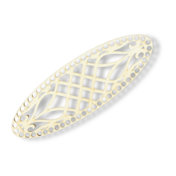 BAZA DO KOSZYKA DNO SPÓD DREWNIANY DO MAKRAMY OWAL AŻUR 10X20 CM