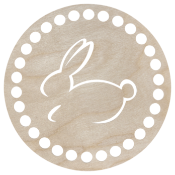 DREWNIANA PODKŁADKA POD KUBEK FILIŻANKĘ SZKLANKĘ ZE SKLEJKI ZAJĄCZEK