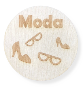 DREWNIANE PLAKIETKI TABLICZKI NA SZUFLADY ORGANIZERY POJEMNIKI DZIECI MODA