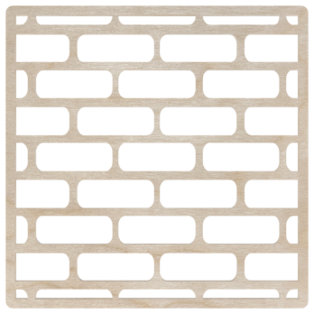 DREWNIANA PODKŁADKA POD KUBEK FILIŻANKĘ SZKLANKĘ ZE SKLEJKI CEGŁA