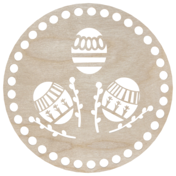 BAZA DO KOSZYKA DNO SPÓD DREWNIANY DO MAKRAMY KOŁO JAJKO BAZIE 15X15 CM