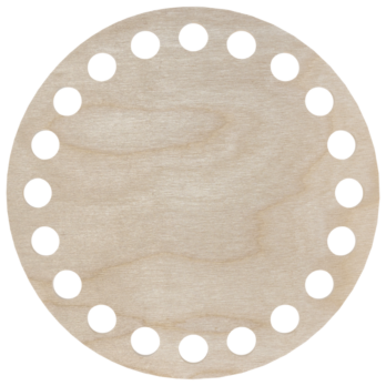 BAZA DNO KOSZYK KOŁO SPÓD OKRĄG ZE SKLEJKI 10CM DO SZNURKA BAWEŁNIANEGO