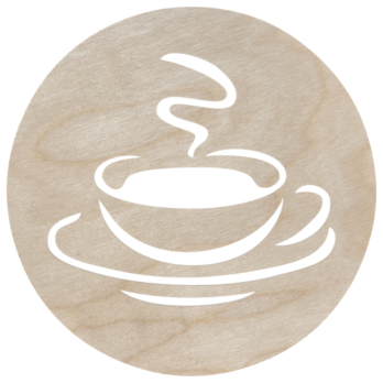 DREWNIANA PODKŁADKA POD KUBEK FILIŻANKĘ SZKLANKĘ ZE SKLEJKI KAWA HERBATA