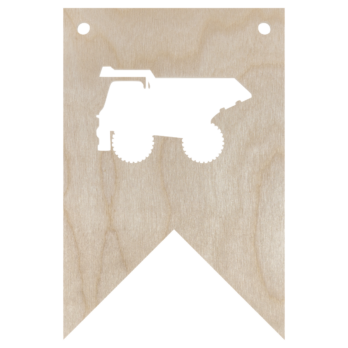 DREWNIANY PROPORCZYK GIRLANDA DO POKOJU DZIECKA DO POWIESZENIA WYWROTKA