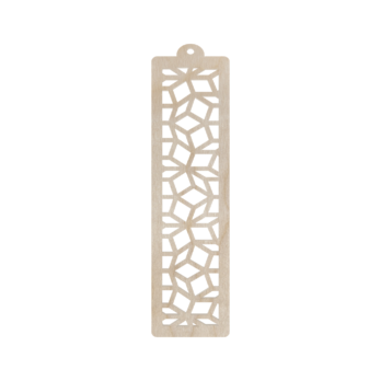 DREWNIANA ZAKŁADKA DO KSIĄŻKI ROMBY AŻUR SKLEJKA DEKOR KSIĄŻKA