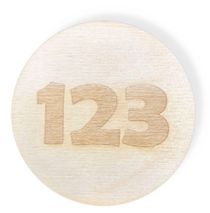 DREWNIANE PLAKIETKI TABLICZKI NA SZUFLADY ORGANIZERY POJEMNIKI DZIECI 123