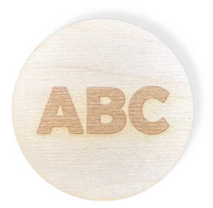 DREWNIANE PLAKIETKI TABLICZKI NA SZUFLADY ORGANIZERY POJEMNIKI DZIECI ABC