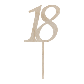 TOPPER NA TORT 18 OSIEMNASTKA URODZINY DEKORACJA DO KWIATÓW TOPER