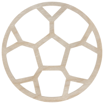 DREWNIANA PIŁKA DEKORACJA NA ŚCIANĘ ZAWIESZKA OZDOBA DZIECKO DEKOR 15 CM