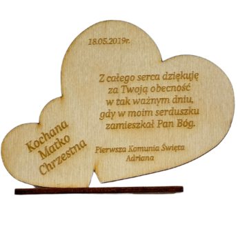 PODZIĘKOWANIE PIERWSZA KOMUNIA MATKA CHRZESTNA PERSONALIZOWANE PAMIĄTKA