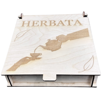 PUDEŁKO NA HERBATĘ HERBACIARKA ORAGNIZER NA HERBATĘ TOREBKI 9 PRZEGRÓDEK