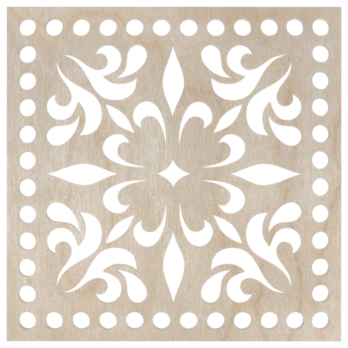 BAZA DO KOSZYKA DNO SPÓD DREWNIANY DO MAKRAMY KWADRAT KWIAT 15 CM