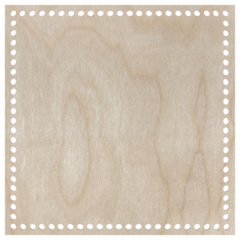 BAZA DO KOSZYKA DNO SPÓD DREWNIANY DO MAKRAMY KWADRAT 29X29 CM