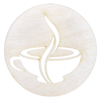 DREWNIANA PODKŁADKA POD KUBEK FILIŻANKĘ SZKLANKĘ ZE SKLEJKI KAWA PARA