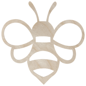 DREWNIANA PSZCZOŁA DEKORACJA NA ŚCIANĘ ZAWIESZKA OZDOBA DZIECKO 15 CM