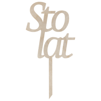 TOPPER NA TORT STO LAT JUBILEUSZ URODZINY DEKORACJA DO KWIATÓW TOPER