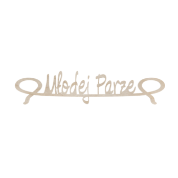 DREWNIANY NAPIS MŁODEJ PARZE DECOUPAGE DEKORACJA DEKOR ŚLUB WESELE