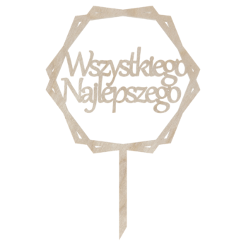 TOPPER WSZYTSKIEGO NAJLEPSZEGO SZEŚCIAN DO TORTU KWIATÓW URODZINY DEKORACJA