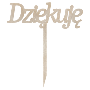 TOPPER DZIĘKUJĘ NA TORT DO KWIATÓW DLA NAUCZYCIELA PODZIĘKOWANIE