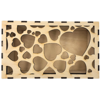 PUDEŁKO NA PREZET UPOMINEK ZAMYKANE SERCA ŚLUB WESELE NA PIENIĄDZE UPOMINEK