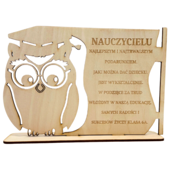 SOWA NA PODSTAWCE PODZIĘKOWANIE DZIEŃ NAUCZYCIELA ZAKOŃCZENIE ROKU