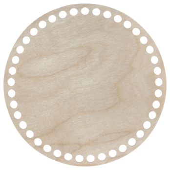 BAZA DO KOSZYKA DNO SPÓD DREWNIANY DO MAKRAMY SZYDEŁKOWANIE KOŁO 18CM