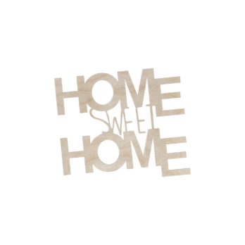 DREWNIANY NAPIS HOME SWEET HOME DECOUPAGE DEKORACJA DEKOR DOM RODZINA