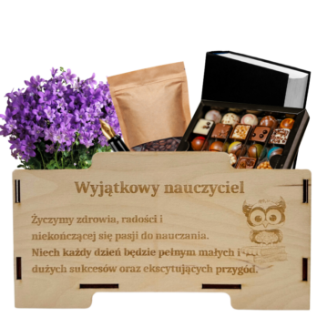 SKRZYNKA Z SOWĄ SKRZYNECZKA DZIEŃ NAUCZYCIELA NA PREZENT PODZIEKOWANIE