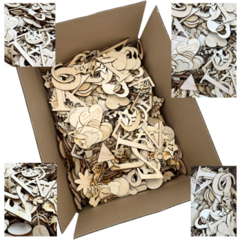 SKLEJKA 3 MM ODPAD POPRODUCYJNY DREWNIANE SCRAPKI RECYKLIG 2KG