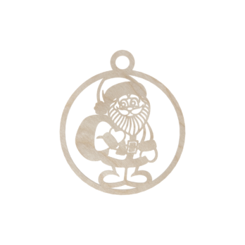 DREWNIANA BOMBKA MIKOŁAJ NA CHOINKĘ OZDOBY ŚWIĄTECZNE BOŻE NARODZENIE DECOR