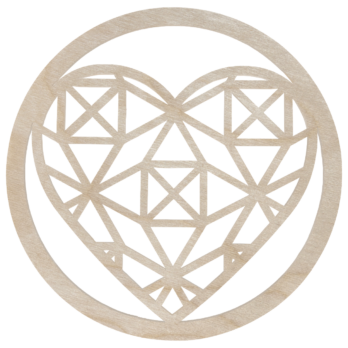 DREWNIANA OBRĘCZ Z SERCEM SERCE 30 CM BAZA MAKRAMA ŁAPACZ SNÓW