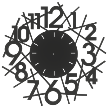 CZARNA TARCZ TARCZA ZEGARA PŁYTA HDF DECOUPAGE ZEGAR ŚCIENNY DEKOR OZDOBA