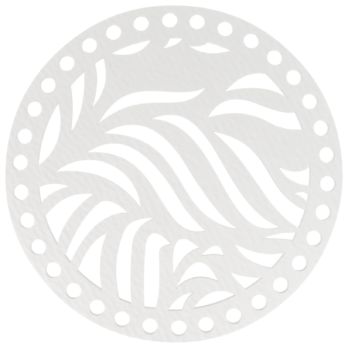 BIAŁA BAZA DO KOSZYKA DNO SPÓD PŁYTA HDF DO MAKRAMY FALE KOŁO 15CM