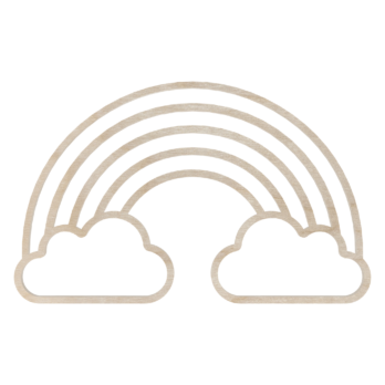 DREWNIANA OBRĘCZ TĘCZA 18 CM  X 29 CM BAZA MAKRAMA ŁAPACZ SNÓW