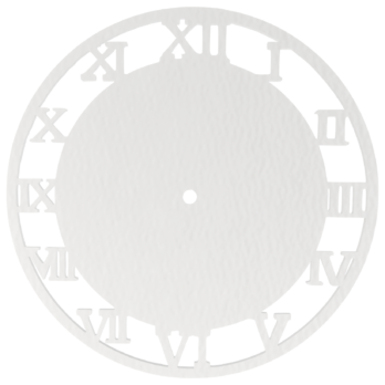 BIAŁA TARCZ TARCZA ZEGARA PŁYTA HDF DECOUPAGE ZEGAR ŚCIENNY DEKOR DEKORACJA