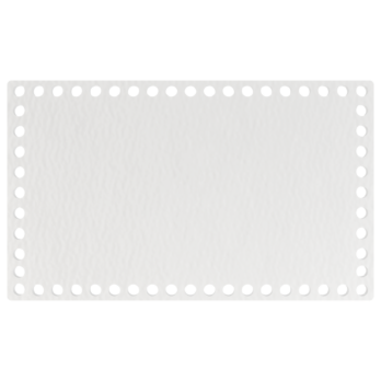 BIAŁA BAZA DO KOSZYKA DNO SPÓD PŁYTA HDF DO MAKRAMY PROSTOKĄT 25X15CM